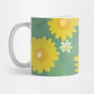 Daisy flower pattern Mug